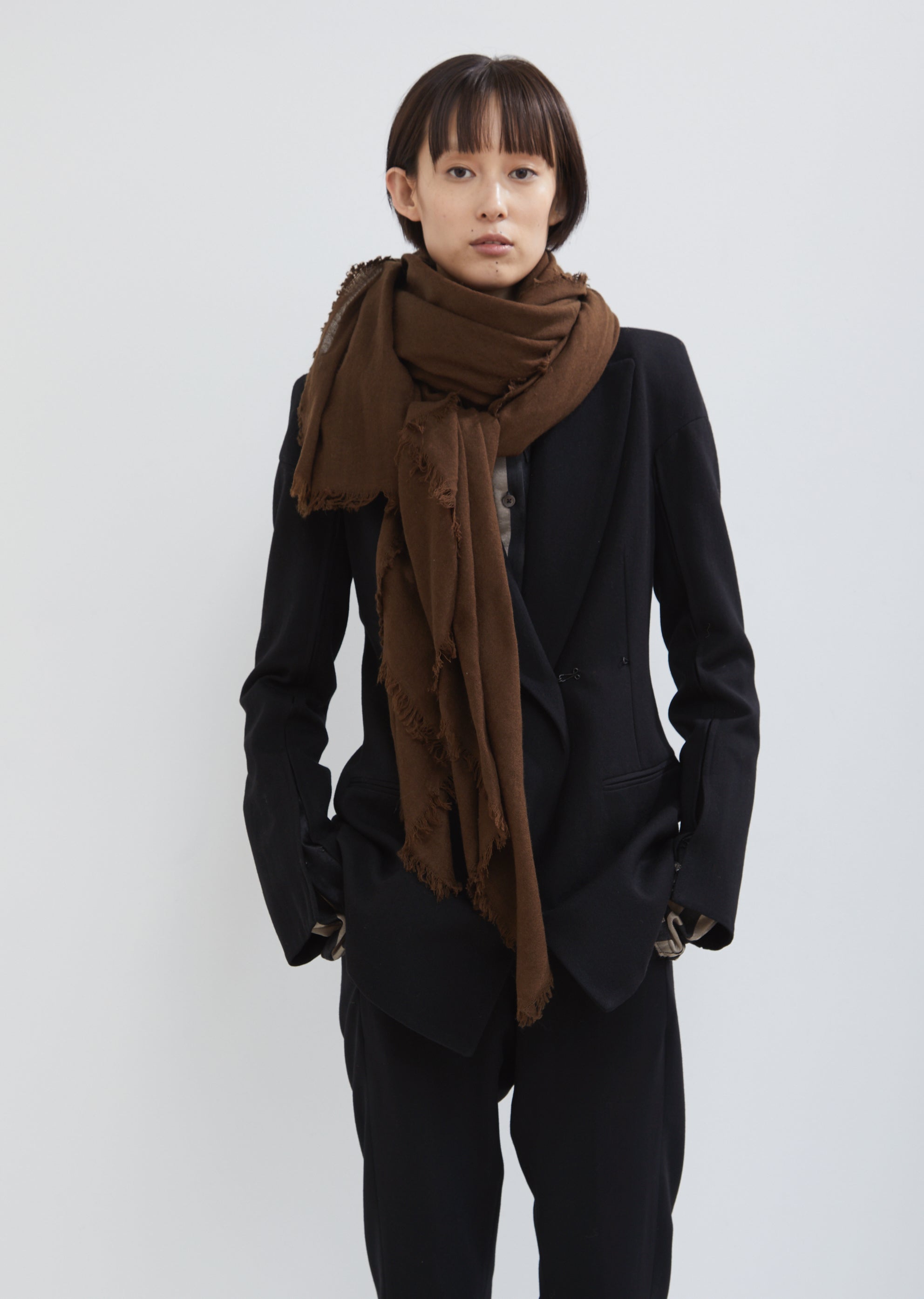 スカーフ ANN DEMEULEMEESTER 1902-8632-W-406-057 SOFT CASHMERE VIOLET ANN DEMEULEMEESTER 1902-8632-W-406-057 SOFT CASHMERE VIOLET
