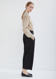 Cropped Wool Elasticated Pants