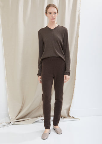 Cashmere Rib Long John Pants