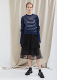 Horizontal Stripe Knit Sweater