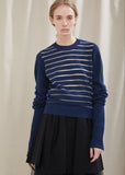 Horizontal Stripe Knit Sweater