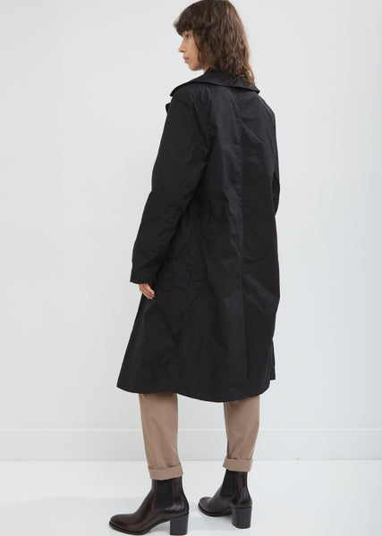 Patch Pocket Waxed Trench Coat by MHL by Margaret Howell- La Garçonne