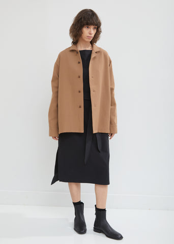 Wool and Cotton Shirt Jacket