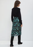 Prehnite Printed Silk Skirt