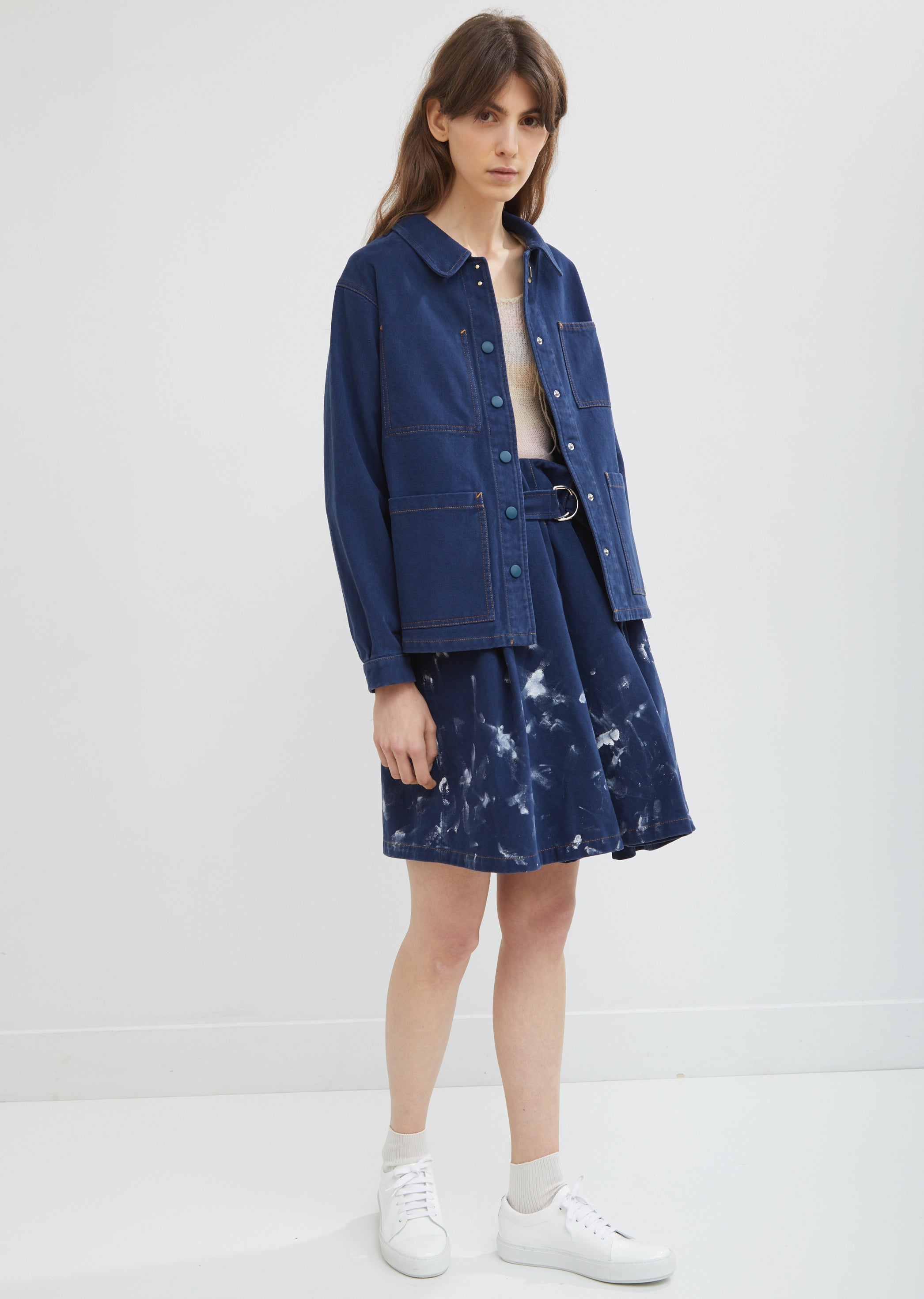 Blue Denim Corduroy Jacket by Acne Studios Blå Konst- La