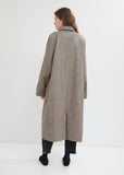 Light Wool Herringbone Coat