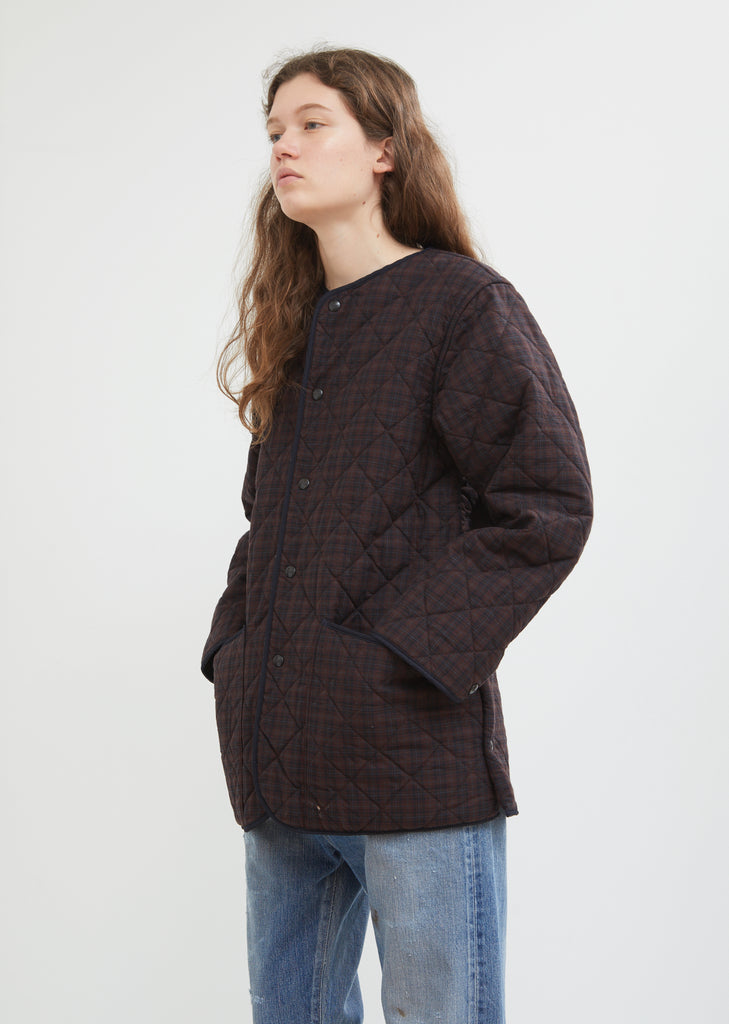 Plaid Quilted Cotton Jacket