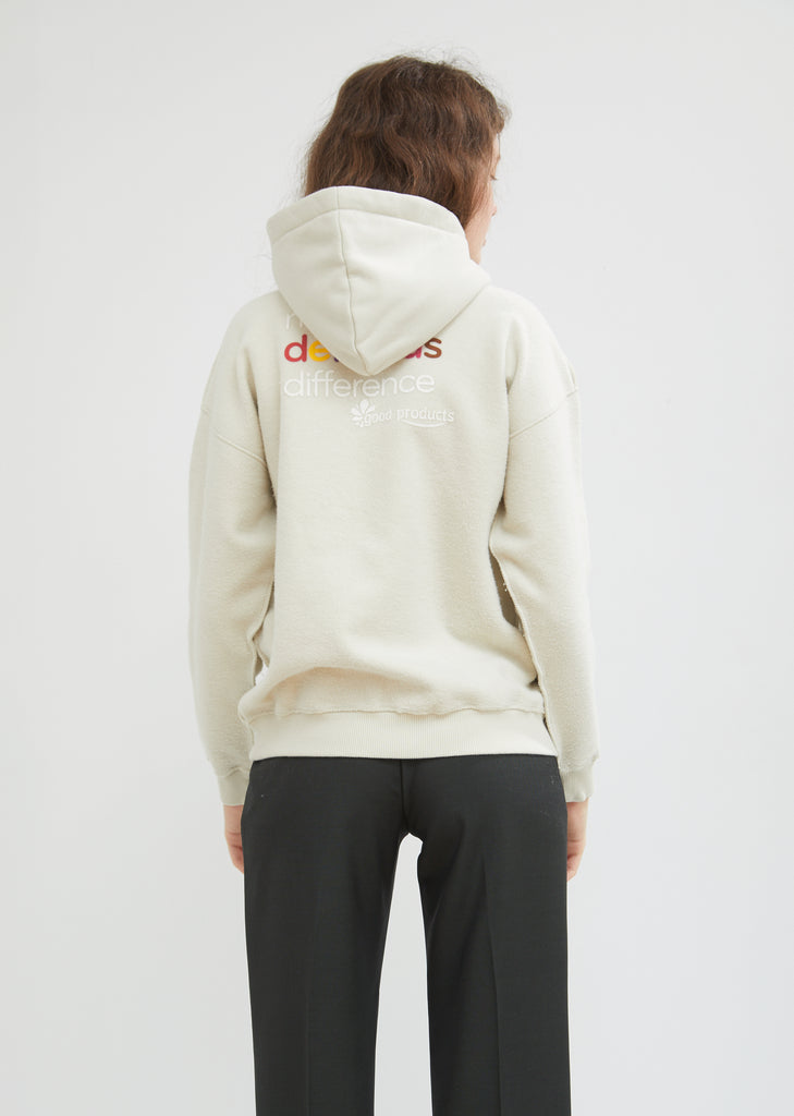 Graphic Inside-Out Fitted Hoodie