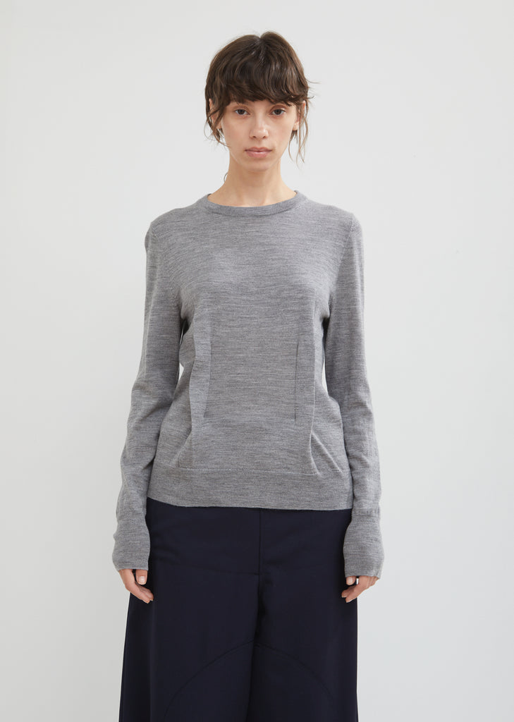 Wool Sweater With Dart Detailing