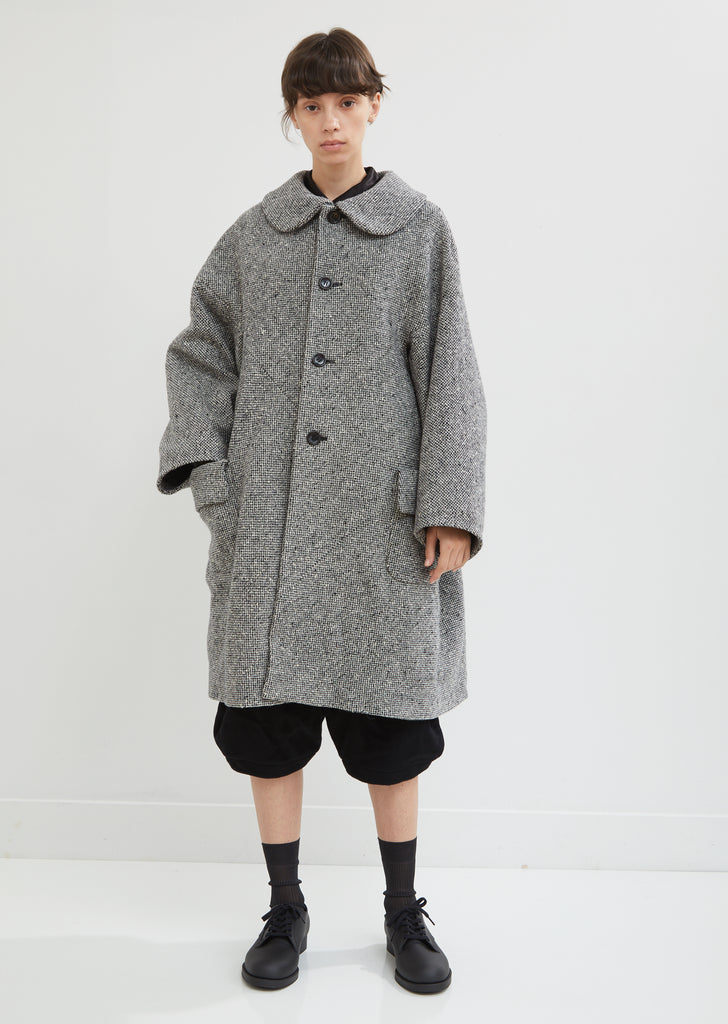 Wool Herringbone Tweed Coat by Comme Des Garçons Comme Des Garçons- La ...