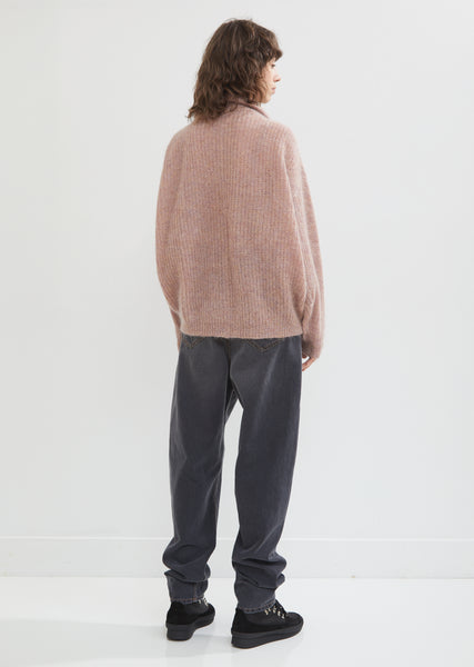 Cyclan Mohair Half Zip Sweater by Isabel Marant Étoile- La Garçonne