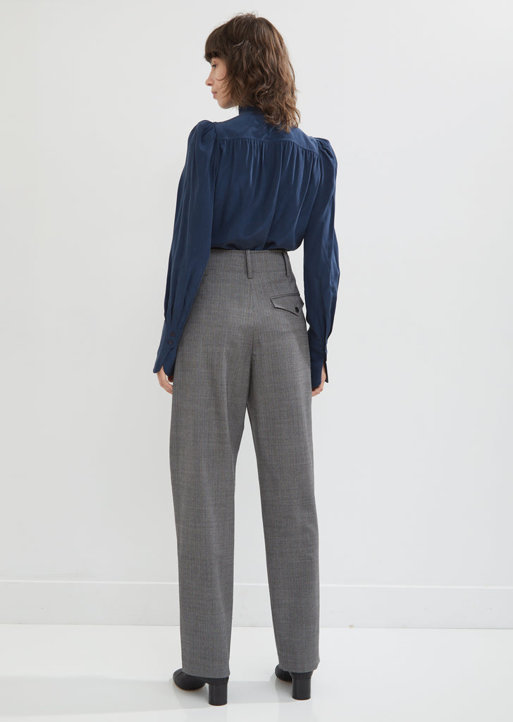 Hami High Waisted Loose Wool Trouser
