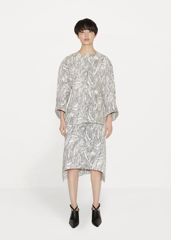 Printed Abstract Skirt