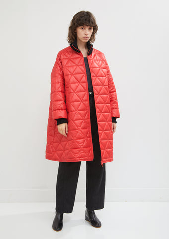 Quilted Rib Collar Bomber Jacket