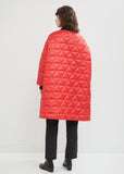 Quilted Rib Collar Bomber Jacket