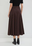 Checked A-Line Skirt