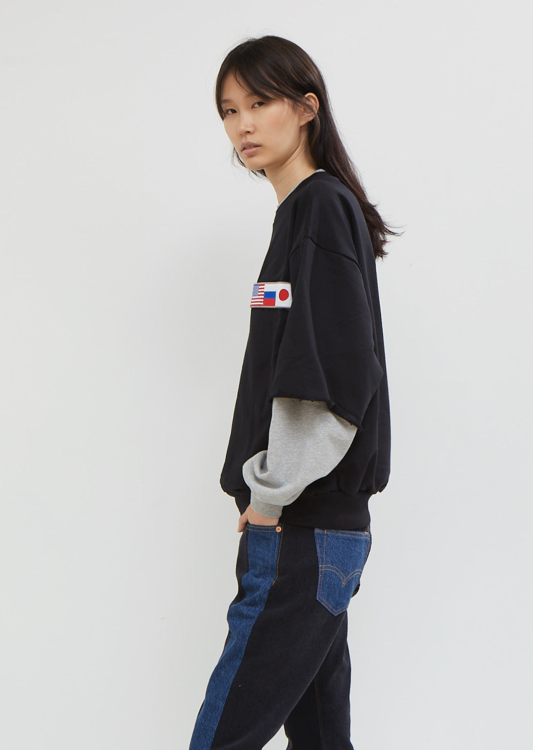 Carhartt Sweatshirt & Gosha Rubchinskiy Suspenders – Tokyo Fashion