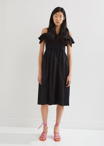 Paula Shirred Cotton Dress