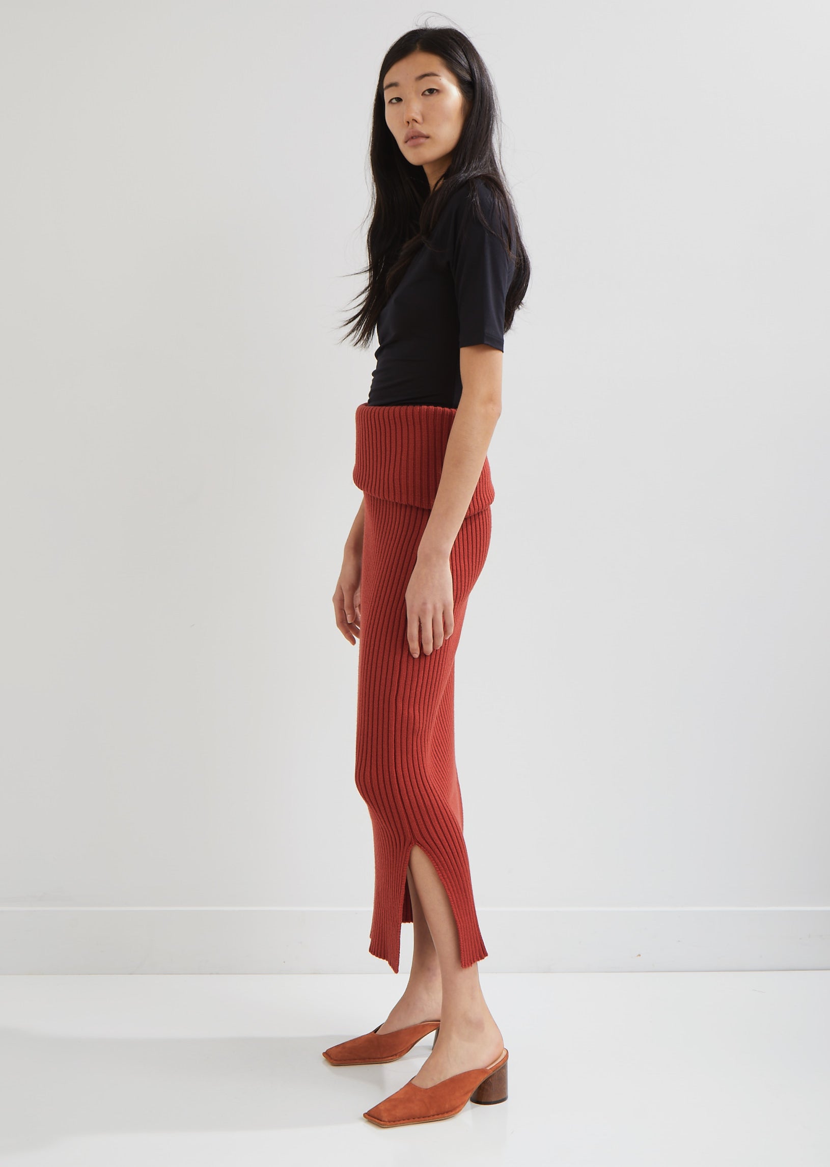 La Jupe Sadhia Wool Ribbed Skirt by Jacquemus– La Garçonne