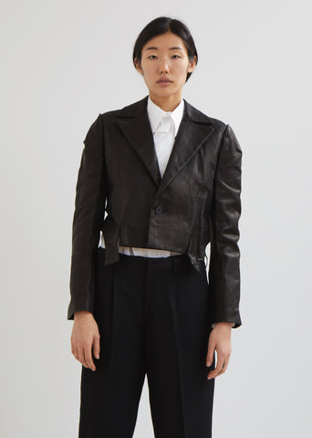 Leather Out Stitch Jacket