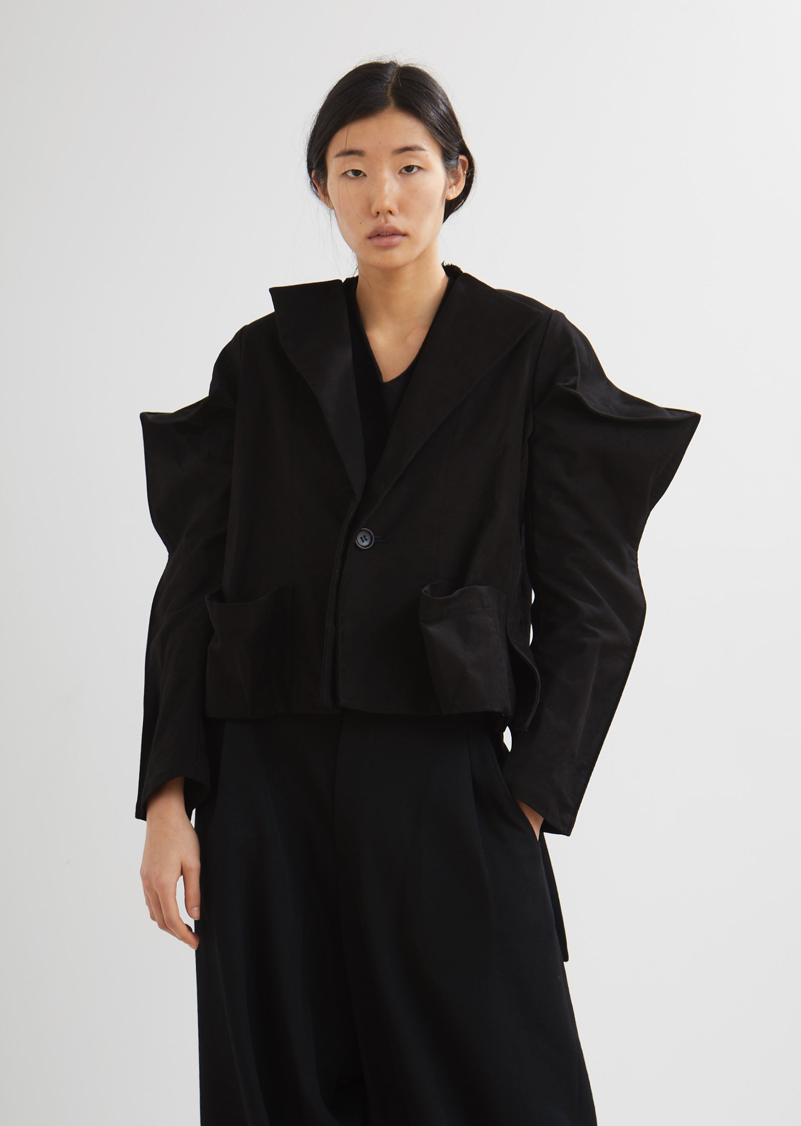 Brushed Cotton Origami Jacket by Yohji Yamamoto– La Garçonne