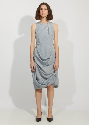 Overlapping Drape Dress