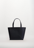 Medium Vegetable Tanned Highway Basket Bag — Black
