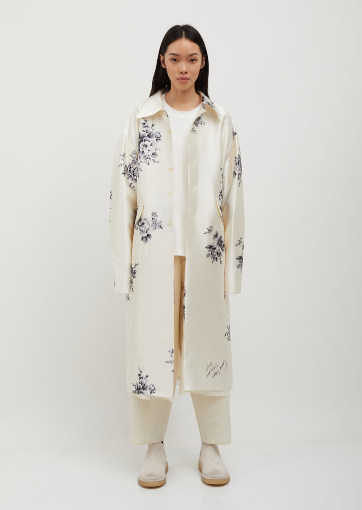Handpainted Silk dress coat