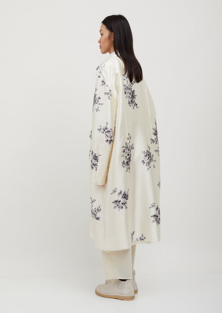 Handpainted Silk dress coat