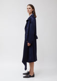 Sigourney Twill Satin DBL Breasted Trench Coat