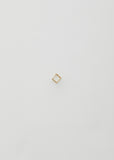 3D Diamond Square Earring 01 10mm, Single