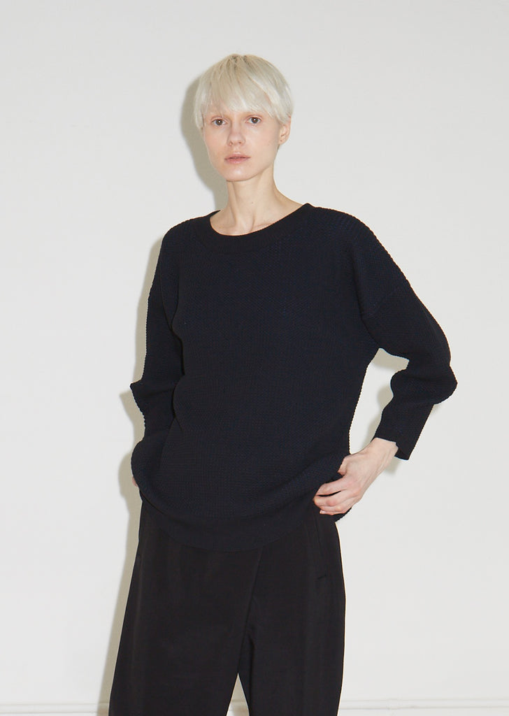 Seed Knit Cotton Sweater