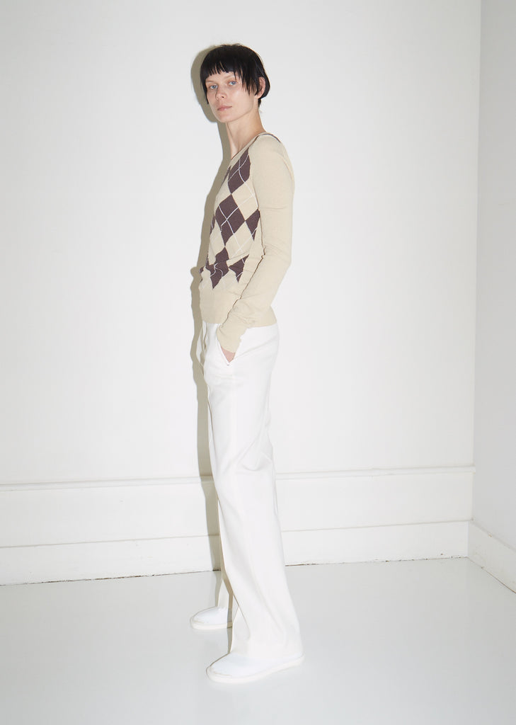 Contrast Stitching Trousers