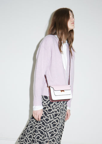 TRUNK SOFT mini bag in pink leather