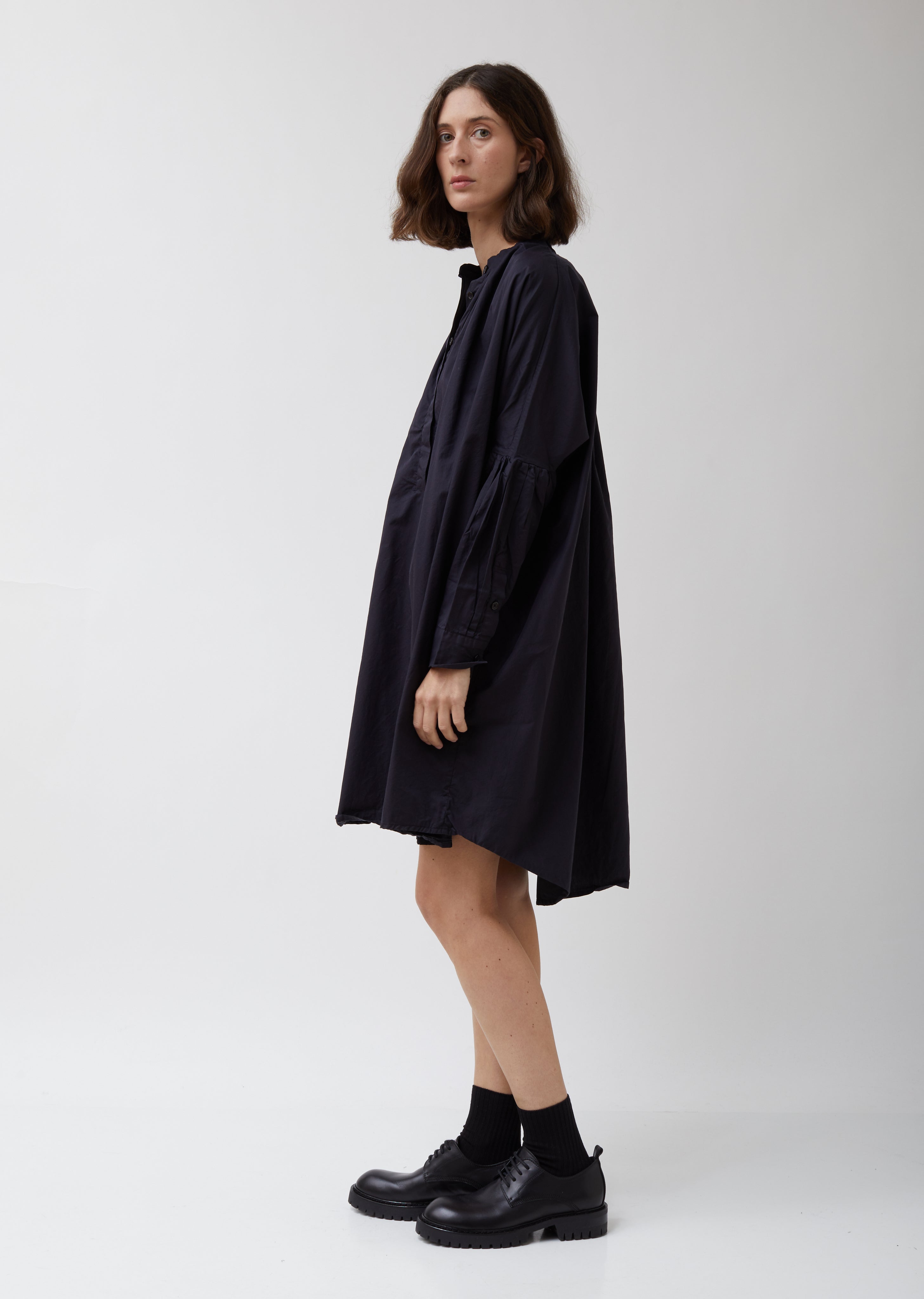 1901 shirt dress Navy Cotton 1901 Shirt Dress La Garonne