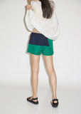 Color Block Grosgrain Shorts