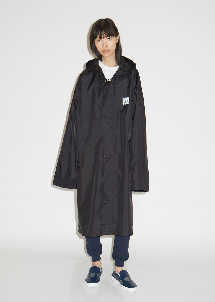 QR Code Long Raincoat