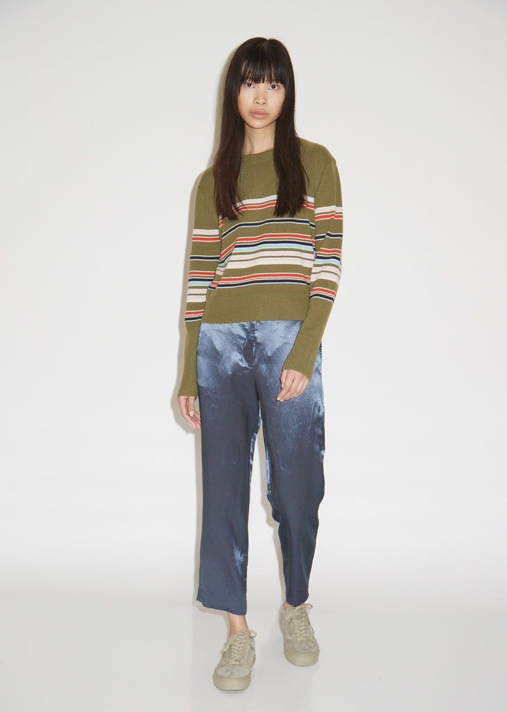 Freddy Wool and Cashmere Striped Cropped Sweater