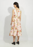 Flower Pattern Quilted Dress