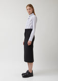 Wool Blend Suiting Tailored Skirt