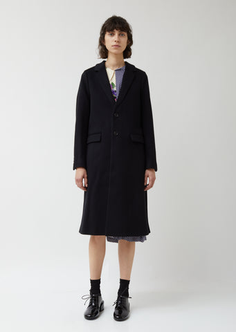 Wool Cashmere Melton Coat