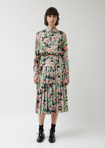 Viscose Georgette Flower Pattern Skirt