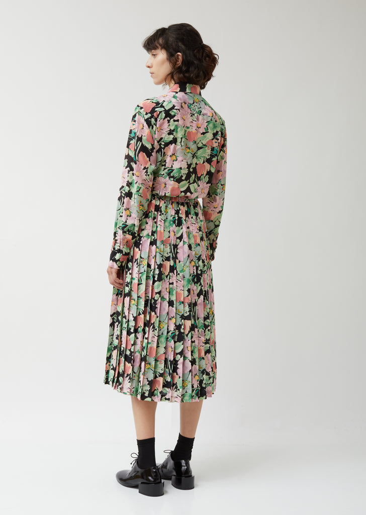 Viscose Georgette Flower Pattern Skirt