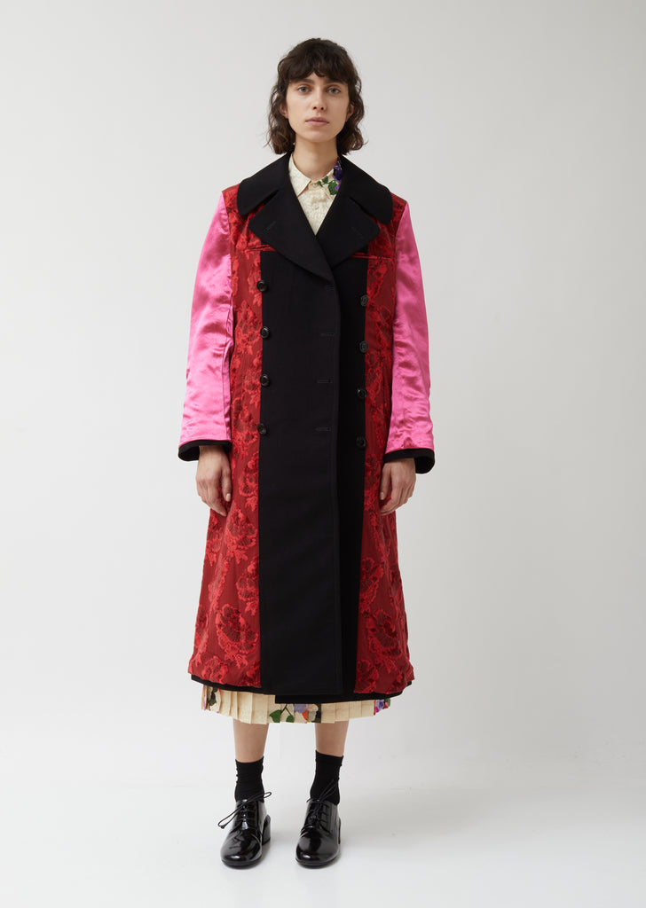Wool Acrylic Cloth x Pile Jacquard Coat