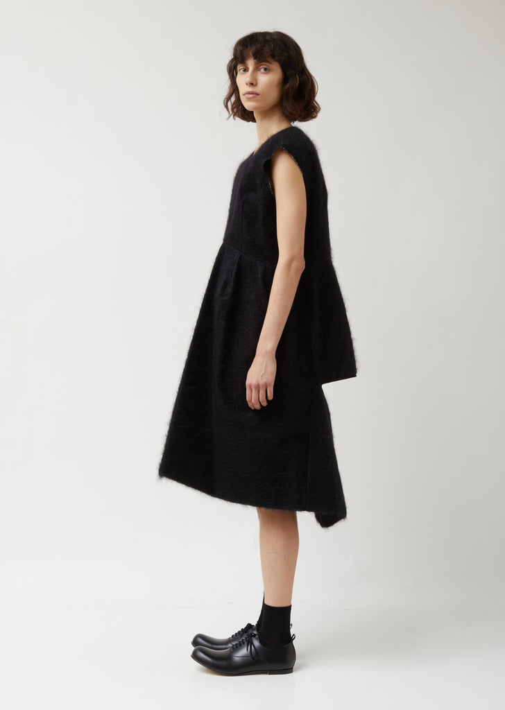 Wool Nylon Synthetic Fur Dress