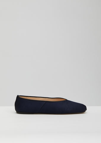 Satin Ballet Flats – La Garçonne - Main Image