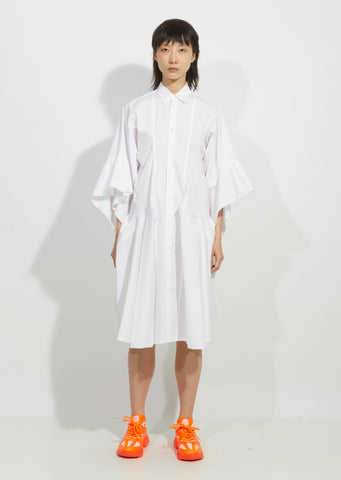 Cotton Broad Button Down Dress
