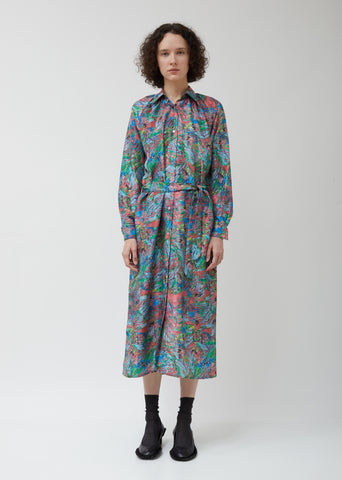Silk Shirt Dress