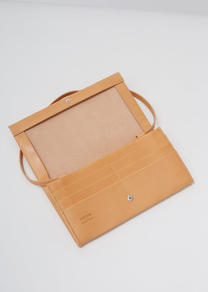 Belted Pleats Wallet Bag