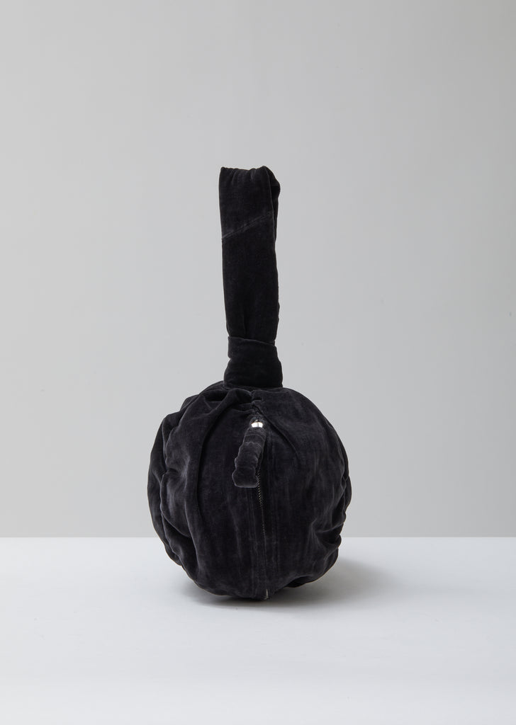 Black Velvet Purse Bag